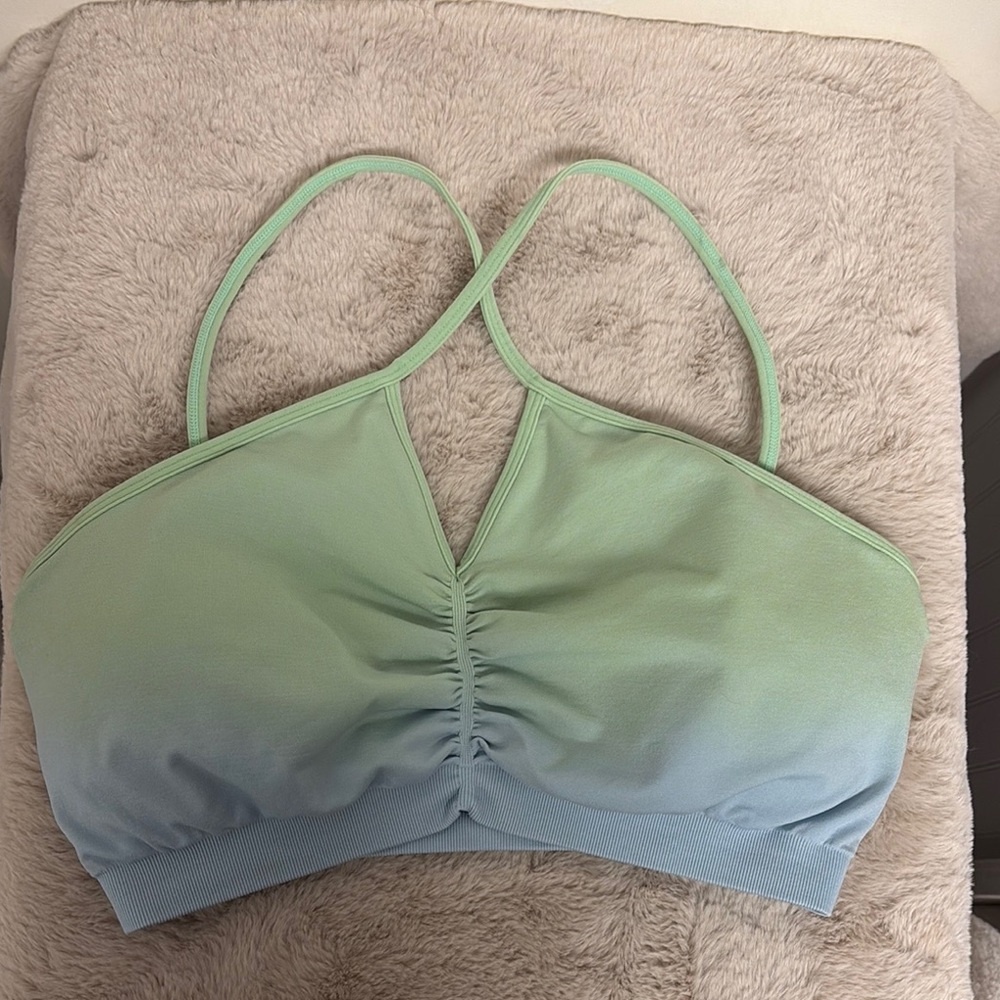 BuffBunny Mint and Light Blue Sports Bra